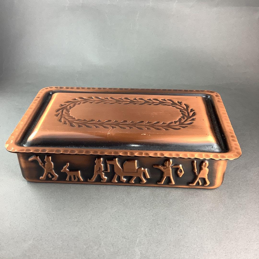 Amazon.co.jp: 純銅製 島本製作所 小物入れ copper ware レトロ ケース